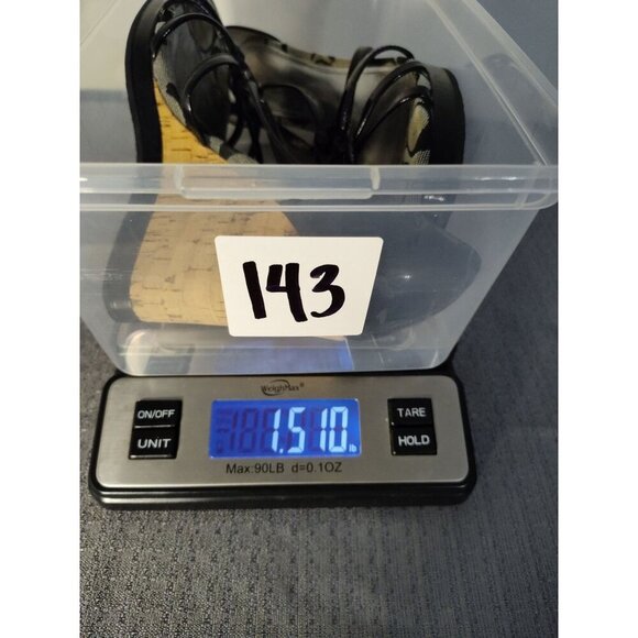 COACH Black logo JOSLIN Strappy wedge Shoe Size 7.5 - Picture 16 of 16